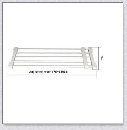 Retractable baby and pet safety gate with adjustable width and sturdy design for secure home protection