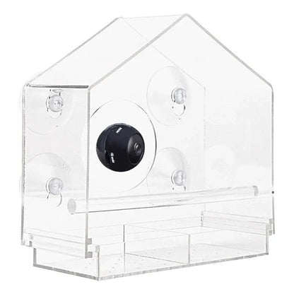 Smart Bird Feeder with Built-in Camera for Capturing Wild Birds in Your Backyard