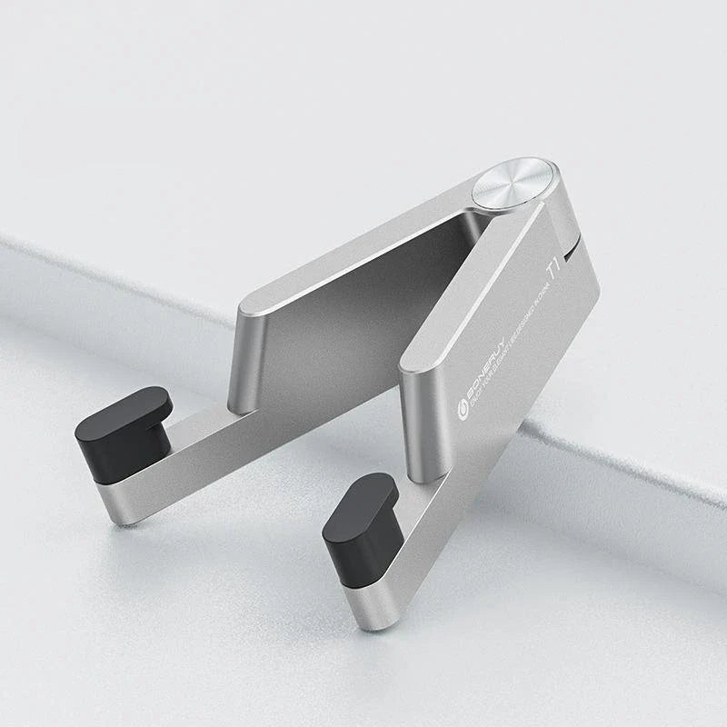 Portable Aluminum Folding Phone Stand with Sleek Design and Compact Size