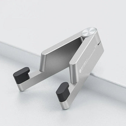Portable Aluminum Folding Phone Stand with Sleek Design and Compact Size