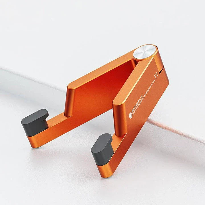 Portable Aluminum Folding Phone Stand with Sleek Design and Compact Size