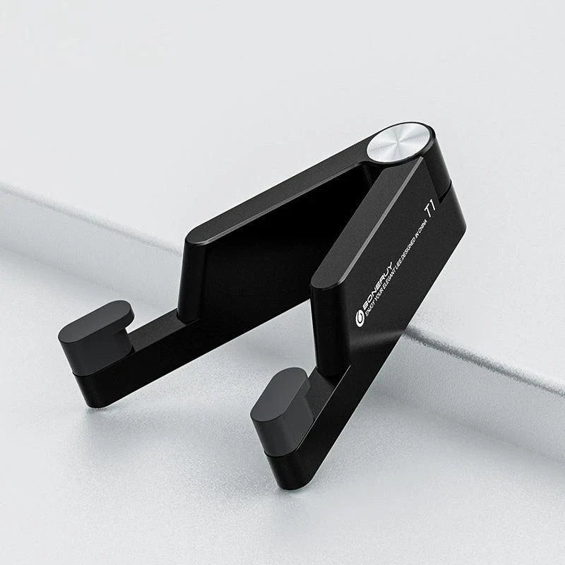 Portable Aluminum Folding Phone Stand with Sleek Design and Compact Size