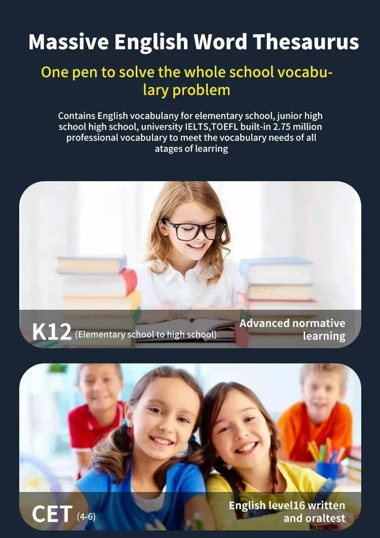 International Edition Scanning Translation Pen - Portable device for instant multilingual text translation