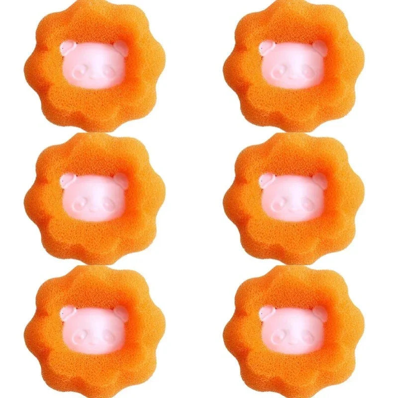 Magic Pet Hair Remover Laundry Ball Kit - Durable sponge and plastic materials effectively remove pet hair from clothes