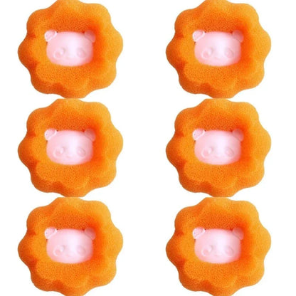 Magic Pet Hair Remover Laundry Ball Kit - Durable sponge and plastic materials effectively remove pet hair from clothes