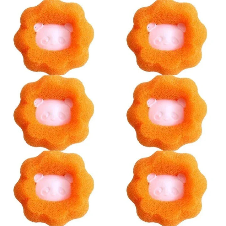 Magic Pet Hair Remover Laundry Ball Kit - Durable sponge and plastic materials effectively remove pet hair from clothes