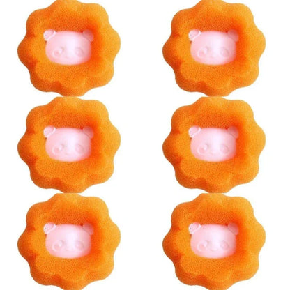 Magic Pet Hair Remover Laundry Ball Kit - Durable sponge and plastic materials effectively remove pet hair from clothes