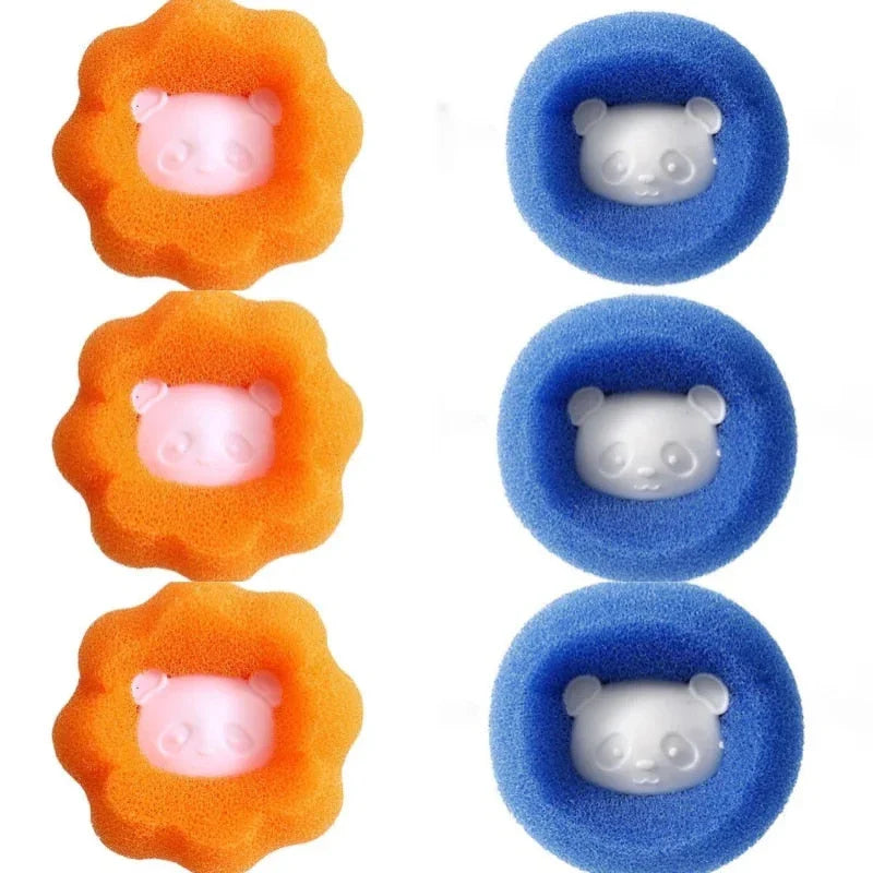 Magic Pet Hair Remover Laundry Ball Kit - Durable sponge and plastic materials effectively remove pet hair from clothes