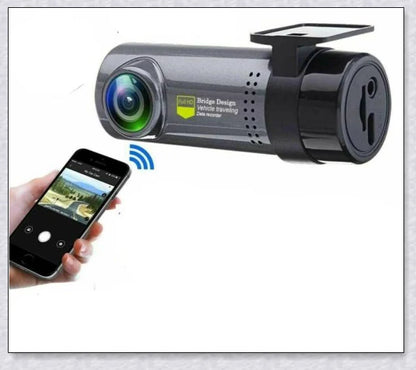 Hidden Wireless Dash Cam with 170-degree wide-angle lens, collision detection, and seamless smartphone integration