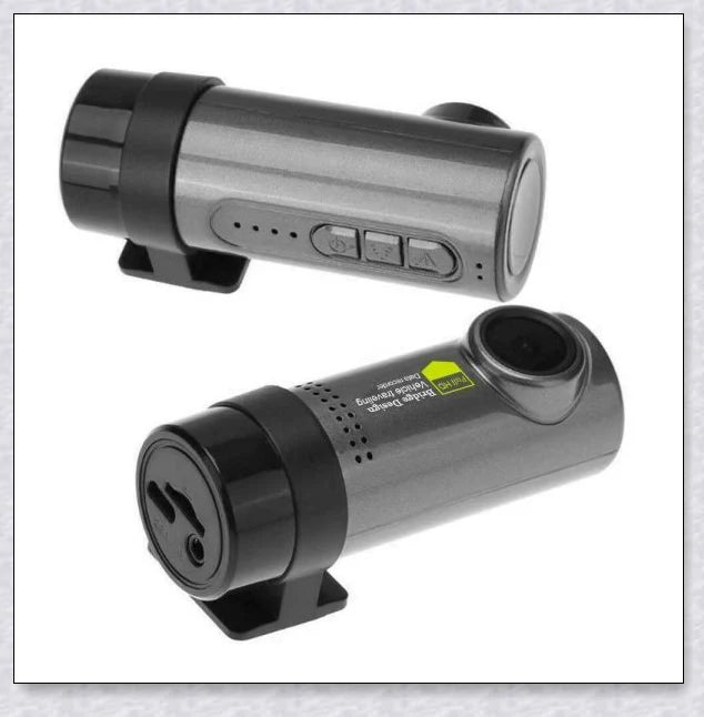 Hidden Wireless Dash Cam with 170-degree wide-angle lens, collision detection, and seamless smartphone integration