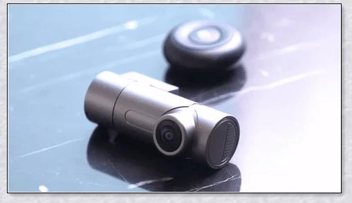 Hidden Wireless Dash Cam with 170-degree wide-angle lens, collision detection, and seamless smartphone integration