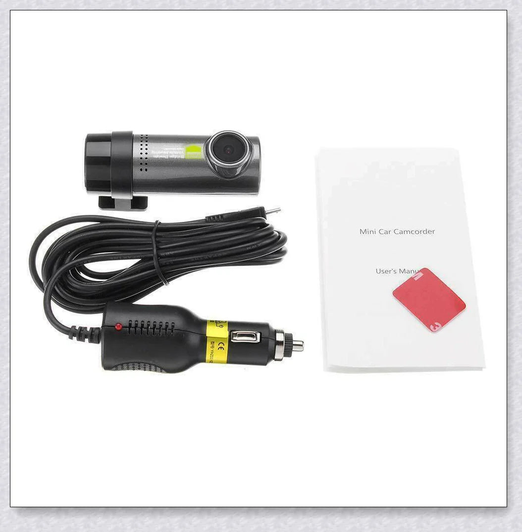 Hidden Wireless Dash Cam with 170-degree wide-angle lens, collision detection, and seamless smartphone integration