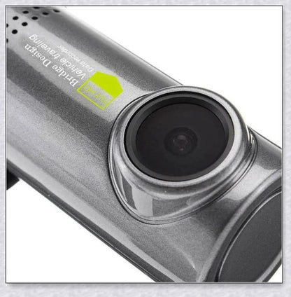 Hidden Wireless Dash Cam with 170-degree wide-angle lens, collision detection, and seamless smartphone integration
