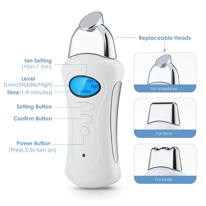 Galvanic Facial Machine for skin rejuvenation, lifting, tightening, and wrinkle reduction