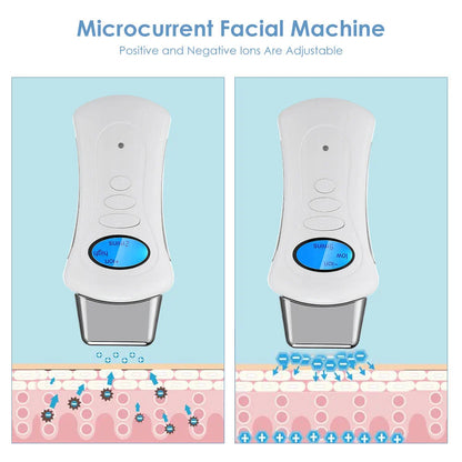 Galvanic Facial Machine for skin rejuvenation, lifting, tightening, and wrinkle reduction