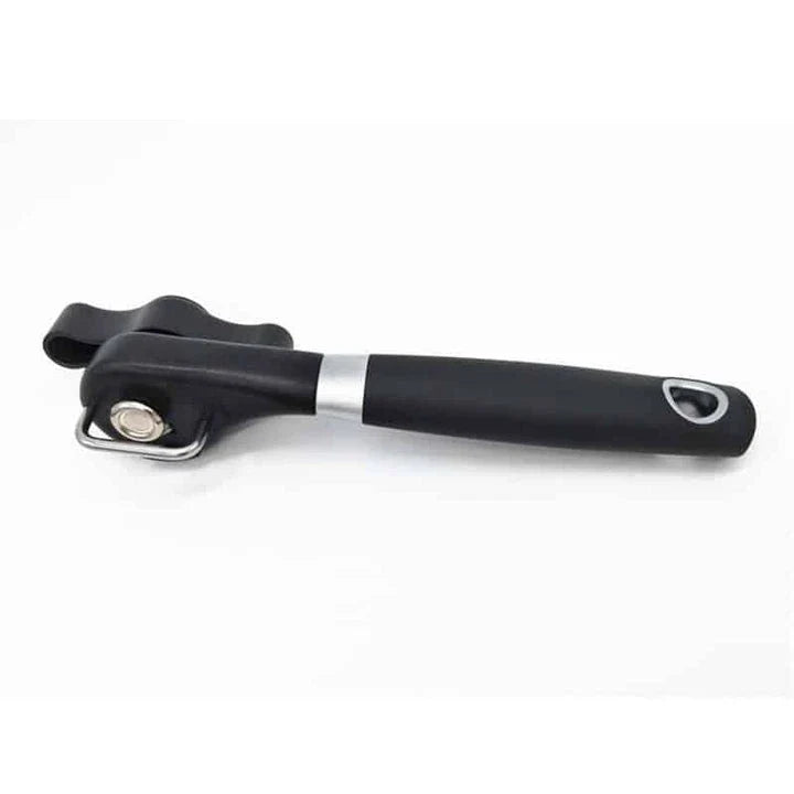 Trendha Durable Can Opener with stainless steel blades and ergonomic grip for easy, effortless can opening
