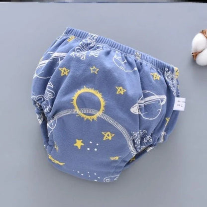 Soft, breathable cotton baby diaper pants with waterproof technology to keep your little one dry and comfortable all summer long.