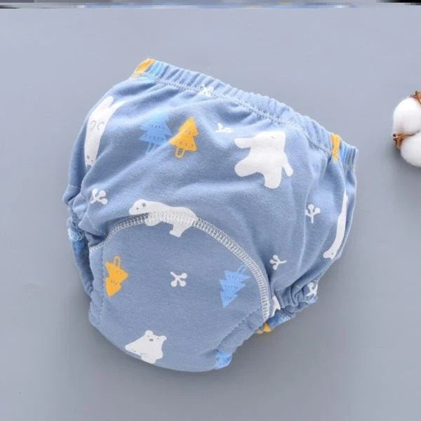 Soft, breathable cotton baby diaper pants with waterproof technology to keep your little one dry and comfortable all summer long.