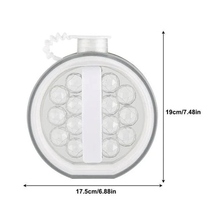 2-in-1 Ice Ball Maker Portable for chilling drinks, made with durable, leak-proof materials for home, party, and travel use.