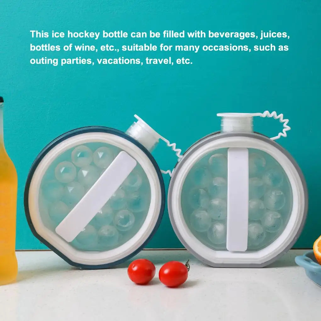 2-in-1 Ice Ball Maker Portable for chilling drinks, made with durable, leak-proof materials for home, party, and travel use.