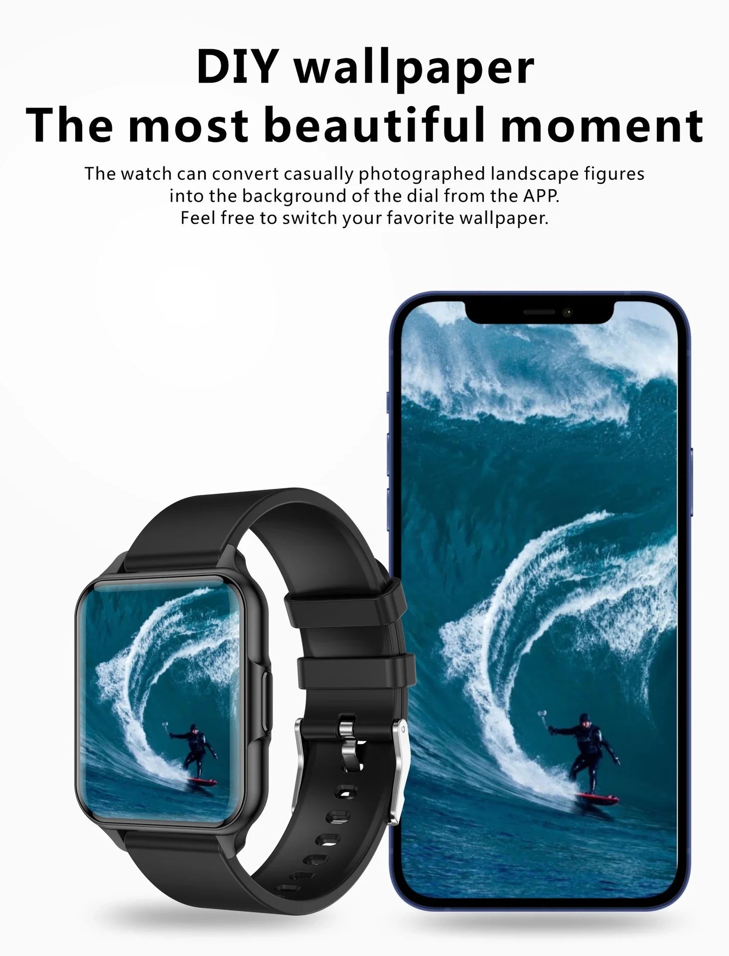 A sleek and versatile sports watch with advanced health tracking features, including body temperature and heart rate monitoring.