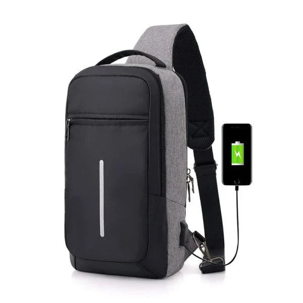 Hhomeenjoy Anti-Theft USB Charging Chest Bag with You