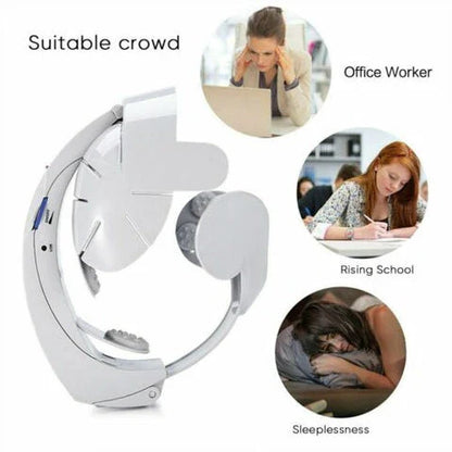Electric Head Scalp Massager with adjustable intensity for relieving stress, headaches, and mental fatigue