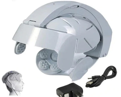 Electric Head Scalp Massager with adjustable intensity for relieving stress, headaches, and mental fatigue