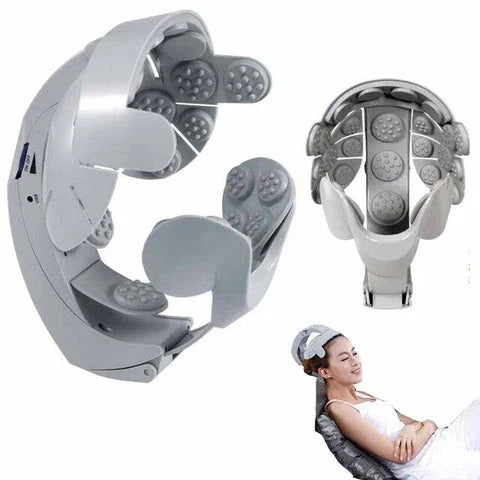 Electric Head Scalp Massager with adjustable intensity for relieving stress, headaches, and mental fatigue