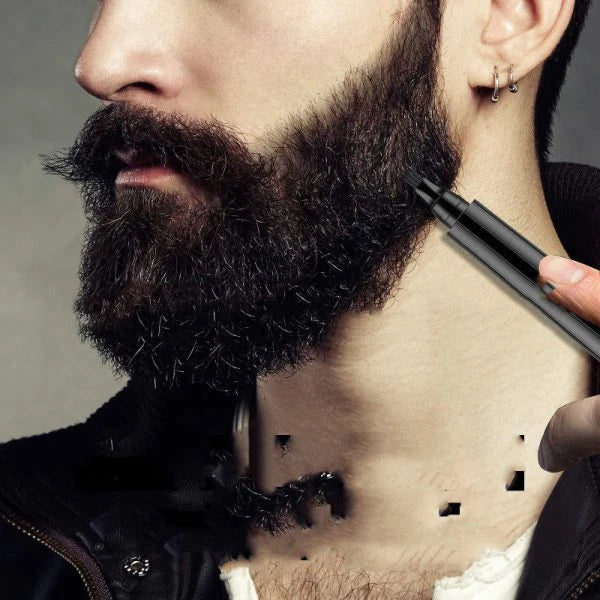 Beard Filler Pen Kit - Natural beard filling pen for men with precision brush applicator