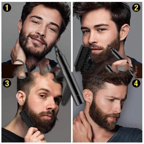 Hhomeenjoy US Beard Filler Pen Kit - Natural Beard Filling Pen for Men