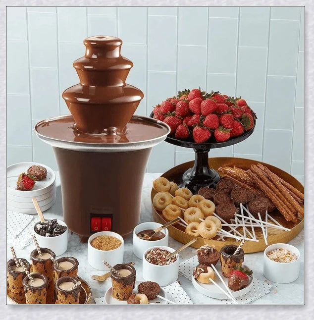 Hhomeenjoy  Chocolate Fondue Fountain - Assemble 3 Tiers