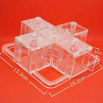 Trendha Foraging Carousel for Parrots - A durable polycarbonate carousel with multiple compartments to challenge your parrot's problem-solving skills and natural foraging instincts.