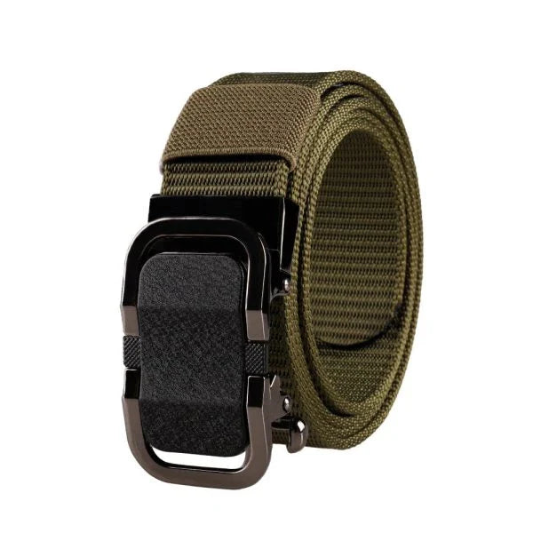 Automatic Buckle made with durable nylon strap and alloy construction for a sleek, sophisticated look