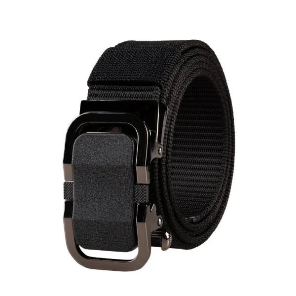 Automatic Buckle made with durable nylon strap and alloy construction for a sleek, sophisticated look