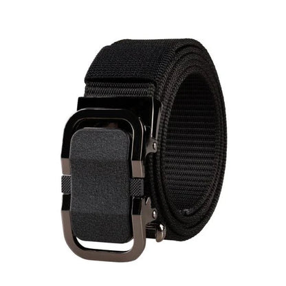 Automatic Buckle made with durable nylon strap and alloy construction for a sleek, sophisticated look
