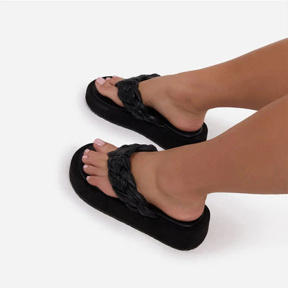 Stylish and comfortable fashion flip-flops with a round toe design, available in various colors