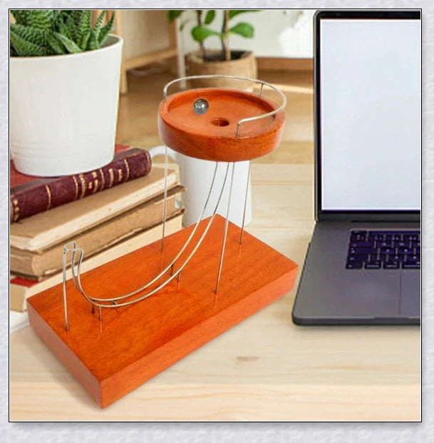 Perpetual Motion Marble Machine - Mesmerizing desk toy that keeps a ball looping endlessly, defying gravity and captivating onlookers