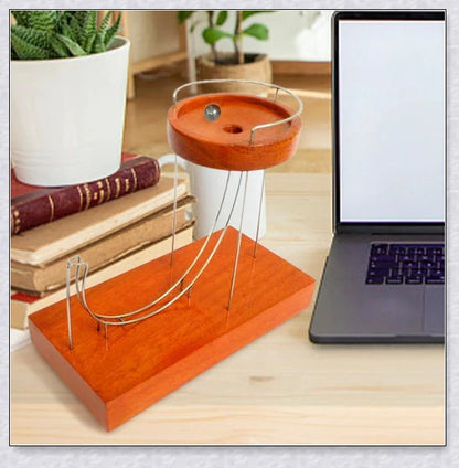 Perpetual Motion Marble Machine - Mesmerizing desk toy that keeps a ball looping endlessly, defying gravity and captivating onlookers