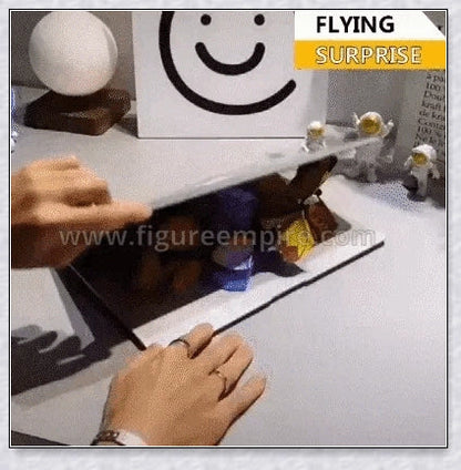 A group of colorful magic flying butterflies released from a greeting card or book, creating a whimsical and enchanting surprise