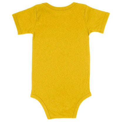 A soft, cozy baby onesie with a unique bowling-themed design, made with premium Airlume cotton for maximum comfort