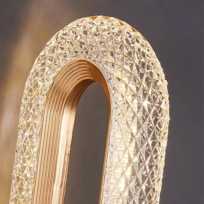 Acrylic table lamp with LED crystal light, designed for elegance and ambiance in any living space