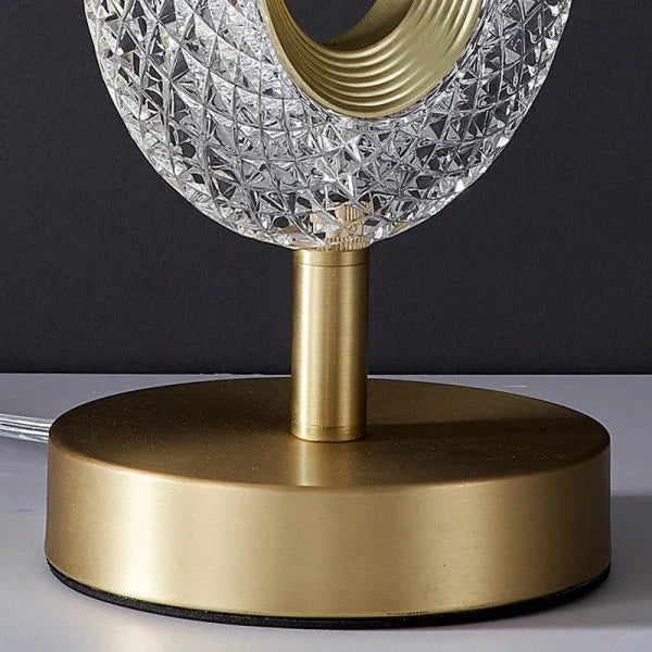 Acrylic table lamp with LED crystal light, designed for elegance and ambiance in any living space
