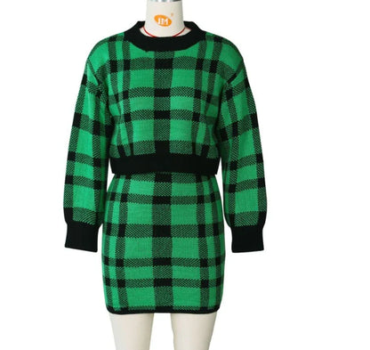 Stylish and comfortable women's fashion sweater two-piece set in various color options