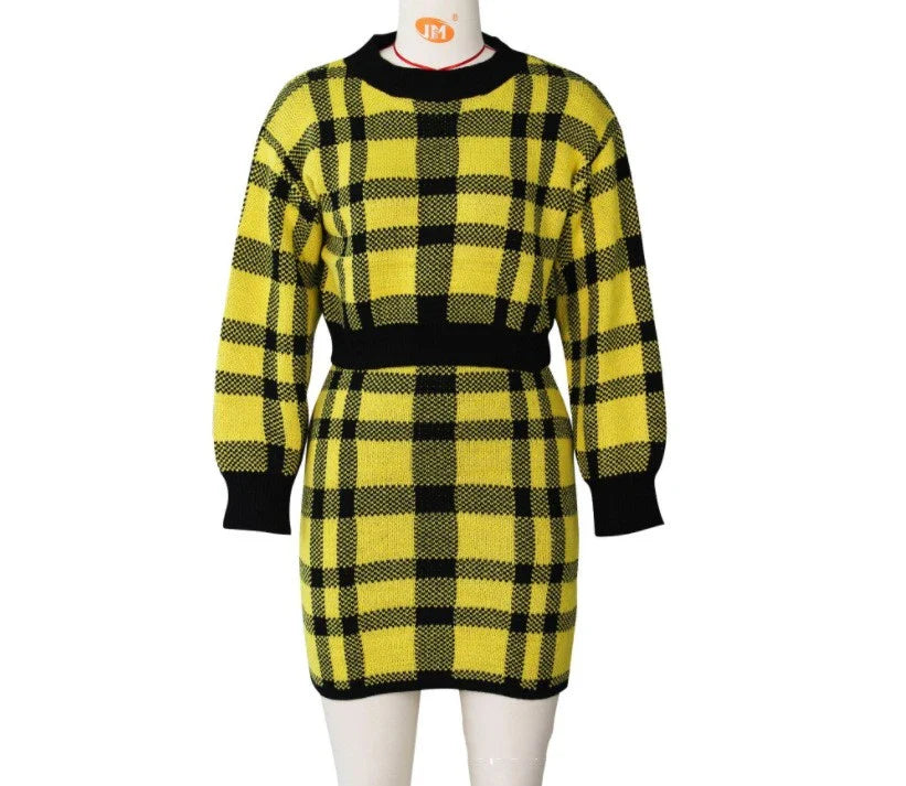 Stylish and comfortable women's fashion sweater two-piece set in various color options