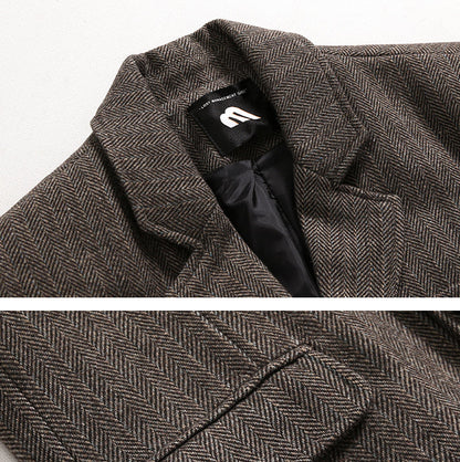 Premium Korean-inspired small suit with relaxed, loose fit and thickened high-grade polyester fabric