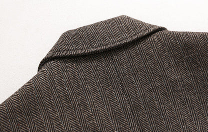 Premium Korean-inspired small suit with relaxed, loose fit and thickened high-grade polyester fabric