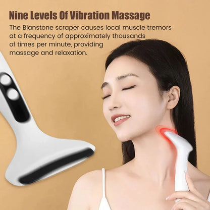 Heated Gua Sha Scraping Massage Tool for Relaxation, Skin Rejuvenation, and Full-Body Wellness