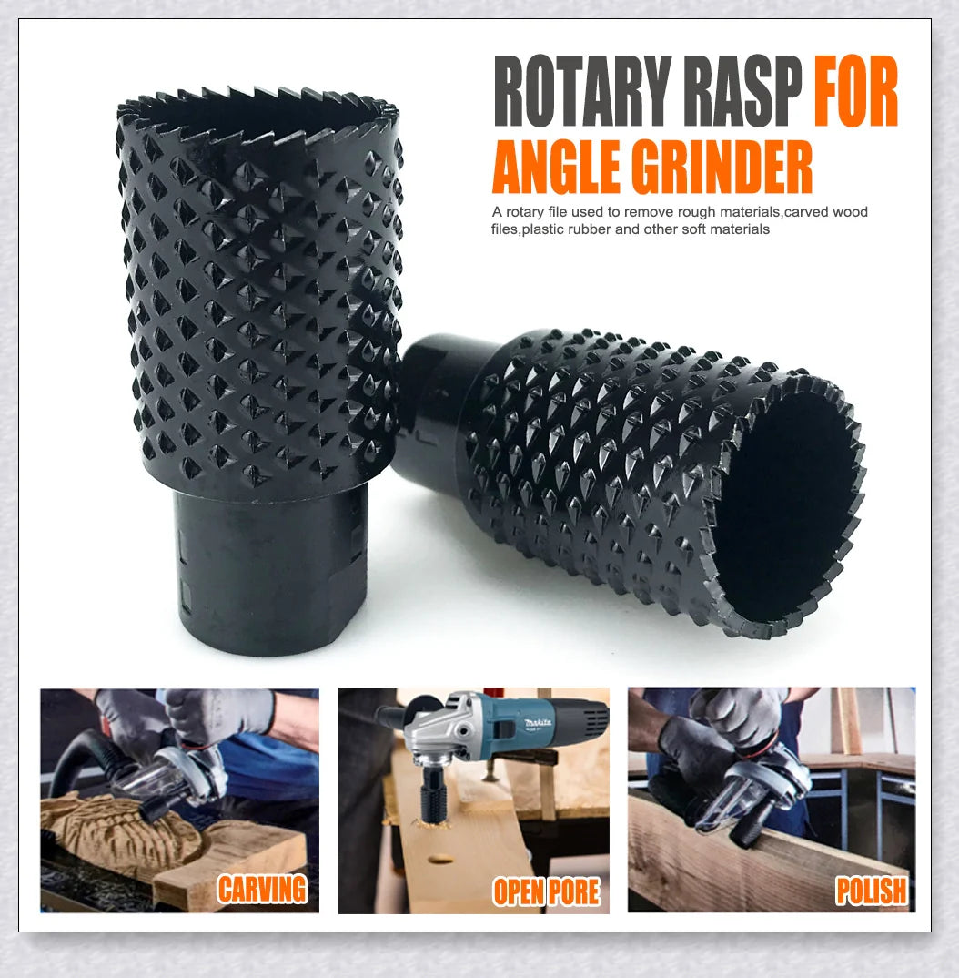 Multi-Functional Grinding Head for Woodworking and Polishing - Durable Carbon Steel Construction, Smooth Cutting Edge, Versatile for Angle Grinders