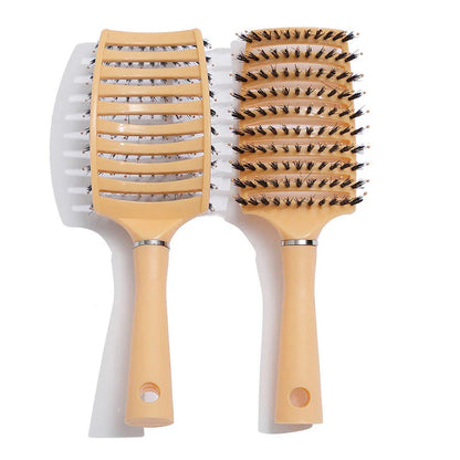 Women's Wet Curly Detangling Hair Brush with ergonomic design and flexible bristles for effortless styling and detangling of curly hair